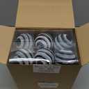 Soaoo 24 Pcs Christmas Black and White Ball Ornaments Set Christmas Tree Decoration 2.36 Inch Plastic Shatterproof Hanging Glitter Ball for Xmas Holiday Nightmare Tree Party Decoration Supplies