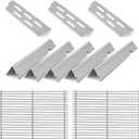 66095 Grill Grate Replacement Parts with 66032 Flavorizer Bars & 66795 Heat Deflector, Compatible with Weber Genesis II 300, LX 300 GS4, E&S 310 315 320 325 340, 66802 Grill Parts