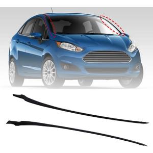 FZJDSD Front Left & Right Side A-Pillar Windshield Molding Trim AE8Z5403136A AE8Z5403137B Compatible with Ford Fiesta 2011 2012 2013 2014 2015 2016 2017 2018 2019 Passenger Driver Weatherstrip Seal