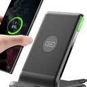 Fast Wireless Charger Stand, 15W Qi Certified Wireless Charger Station Phone Fast Charge Holder for iPhone 15 14 13 12 11 Pro MAX Plus Galaxy Google Pixel etc
