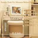 12"x 14" Vanity Mirror with Light, Makeup Mirror with Light for Desk | 3 Color Lighting and Stepless Dimming, Plug-in Required, Memory, Easy Installion, Smart Touch, Gold