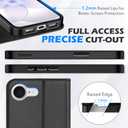 SHIELDON Case for iPhone 17e&16e 6.1", Genuine Leather Wallet RFID Blocking Credit Card Holder Folio Magnetic Kickstand Shockproof Full Protection Cover Compatible with iPhone 16e - Pebbled Khaki