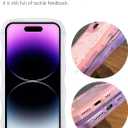 IAIYOXI Case for iPhone 17 Air - Curly Wave Edge Design, Bling Glitter Star Shiny Case, Cute Pink Clear Full Protection Soft TPU Shockproof Cover for Women and Girls (iPhone 17 Air, Clear)
