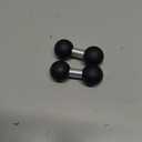 Double 1" Ball Mount Base Ball Adapter Compatible with RAM Mounts B Size 1 inch Double Ball Socket Arms, Black-2