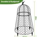 6 Pack Plant Protectors from Animals, Garden Cloches for Plants, Rustproof Chicken Wire Cloche Plant Cages to Keep Animals Out, Sturdy Metal Garden Cages for Outdoor Plants 13" D x 20" H