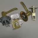 Schlage F10 FLA 605 Flair Door Lever, Hall & Closet Passage Lock, Bright Brass (Standard)