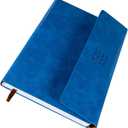 Planner 2025-2026, Weekly Monthly Academic Calendar for Jul 2025 - Dec 2026 [18 Month Agenda], 8.26" x 5.9" Faux Leather Cover + Thick Paper (Blue)