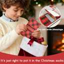 Handmade Christmas Gift Card Booklet 1 Pack, Red Plaid Gift Card Holder with Merry Christmas Text, (1)