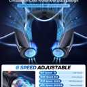 Laimiod Neck Fan - Portable Neck Fan with LED Book Light, 6-20h Long Battery Life, 6 Speeds Adjustable, USB-C Rechargeable, Hands-Free Wearable Fan, Cooling Personal Fan Gifts for Men Women Dad Mom