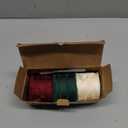 Ribbli Burgundy Ivory Green Silk Satin Ribbon 1.5 Inch x 30 Yard Handmade Frayed Chiffon Christmas Ribbon for Gift Wrapping Wedding Invitations Bridal Bouquets Home Decor