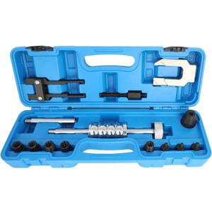 DPTOOL Diesel Fuel Injector Puller Removal Tool Kit and Slide Hammer
Bearing Extractor Set with M8-M22 Adapters U-Shaped and 2 Jaw Injector Puling Tool