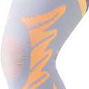 Sports Slim Knee Braces for Women - No-Slip Knee Compression Sleeve for Dance, Yoga, Knee Support for Knee Pain, Joint Pain Relief(Bright Marigold, M, Pack of 1)