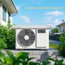 Mini Split Cover for Outside Unit, Heat Pump Outdoor Covers, Stainless Steel Minisplit Condenser Shield AC Units Compressor Air Conditioner Cover for Snow Rain Ice UV Weather Protection (39×16IN)