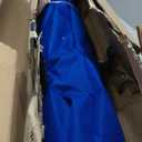 AMMSUN 8ft Large Beach Umbrellas for Sand Heavy Huty Wind Portable Commercial Grade Patio Beach Umbrella with Sand Anchor Adjustable Height Air Vent UPF 50+ Telescoping Pole without tilt Dark Blue