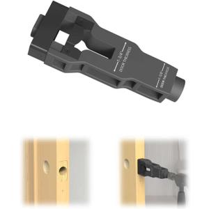 Door Latch Mortise Tool, Door Latch Installation Kit Help Remove Material to Install for Clean, Flush and Accurate Professional Installation, Door Latch Tool for 1-3/4" or 1-3/8" Thick Door (Grey)