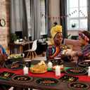 90Pcs Kwanzaa Party Supplies Disposable Tableware Set Plates Cups Napkins for African Holiday Kwanzaa Party Table Decorations Supplies Serves 20