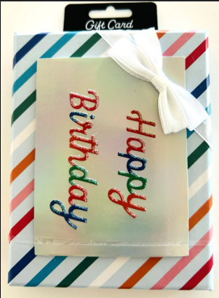 Happy Birthday Gift Card Holder 4 pack