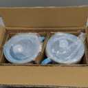 AmorArc 32 Ounces Ceramic Soup Mugs with Lids and Handle, Stoneware Bowls Cup Set of 2 for Soup, Stew, Noodle, Beautiful Mug Bowls With Lovely Dog,Cat Patterns, Microwave&Dishwasher Safe, Blue