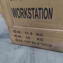 Standing Desk Converter, 32" Height Adjustable Sit to Stand Up Desk Workstation, Dual Monitor Desk Riser with Keyboard Tray, Black Desktop Tabletop Riser Laptop for Home Office