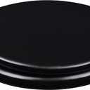 6Q1R1-90 Deluxe Vinyl Soft Toilet Seat, Round, Black