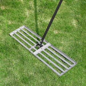 Professional Lawn Leveling Rake, 36x10inch Heavy Duty Lawn Lute & Lawn Leveller with Stainless Steel Pole, for Effortless Leveling on Garden, Golf Course, Farm, Backyard
