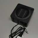 Gaiatop Mini Space Heater, Lightweight PTC Ceramic Fast Heating 500W Energy Efficient for Indoor Use, Overheating & 45 Tip-Over Protection, Portable Desk Electric Heaters for Office Home Black