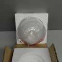 Aspen Creative 23617, Frosted Opal Glass Shade White Inside, 5-1/8"Dia x 4"H/Center Hole:42mm, 5-1/8"Dia x 4-1/8"H/Fitter 1-5/8"