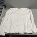 Men's White Crewneck T-Shirt, 4 Pack, Sizes S-4XL - 100 Polyester, High Performance Long Sleeves Shirt, Large