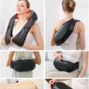 Cordless Shiatsu Neck and Back Massager with Heat for Pain Relief Deep Tissue, Rechargeable Electric 4D Kneading Massage Pillow for Shoulder/Leg/Body Muscles, Best Gifts for Men/Women/Mom/Dad (American Dream-style (Pro Max-cordless))