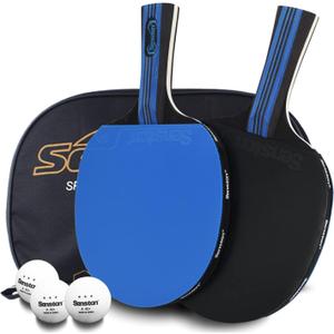 Senston Ping Pong Paddles Table Tennis Paddle for Entertainment or Competition - Ping Pong Paddle Set with Advanced Speed, Control (Blue)