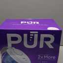 PUR 11-Cup Water Pitcher, 1 Genuine PUR Filter, Cleaner, Great-tasting Water, Dishwasher Safe, Powerful Filtration, Filter Change Light Indicator, LockFit Cap Design - White