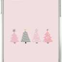 Cute Pink Christmas Tree Case Compatible with iPhone 13, Winter Christmas Case for iPhone 13 for Teens Men and Women, Cool TPU Bumper Phone Case Cover