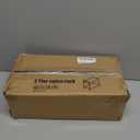 KLM Countertop Coffee Station Organizer, 2 Tier Wooden Shelf for Coffee Bar Accessories, Condiment Storage Caddy for Kitchen, Bathroom Counter Organizer, Home, Office - Brown