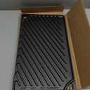 Lodge Double Play Reversible Cast Iron Grill/Griddle - Dual-Sided with Double Burner Configuration for Eggs, Pancakes, Burgers & More - Seasoned, Non-Toxic Cookware - Heavy-Duty Grill Pan - Black (16.8" x 9.5" x 0.6")