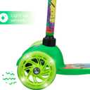 Self Balancing Kick Scooter with Light Up Wheels, Extra Wide Deck, 3 Wheel Platform, Foot Activated Brake, 75 lbs Limit, Kids & Toddlers Girls or Boys, for Ages 3 and Up