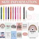 Resurhang 18 Pcs Administrative Professional Day Gift, 9 Admin Assistant Notebooks & 9 Motivational Pens, Thank You Gifts for Administrative Assistant Professionals Week, Coworker Employees Secretary