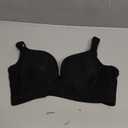 Plus Size Push Up Bras for Women Hide Back Fat Smoothing Bra Underwire Support Bras  (34DD, Black)