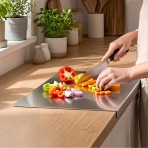 Food Grade Stainless Steel Cutting Board(35.4"L x 22.8"W)