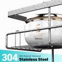 Aitatty Hanging Shower Caddy Over Door: Silver Rustproof Shower Organizer over the Door - No Drilling Bathroom Rack for Inside Shower