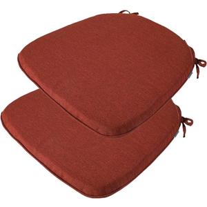 Vermillion colored Chair cushions, 17x16x 2 inch