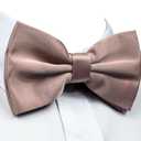 trilece Bow Ties for Men - Men's Solid Pre-tied Clip on Bowties for Formal Wear - Adjustable Bow Tie - Bow ties for Woman (Rose Gold), Pack of 
