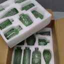 Glass Bud Vase Set, 16pcs Small Green Flower Vases for Table Centerpieces in Bulk, Mini Vintage Vase for Wedding, Home, Table Decoration