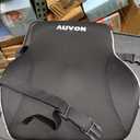 AUVON Lumbar Support Pillow for Office Chair with Patented Bulge for Lower Back Support, Ergonomic Office Home Essentials Improve Posture, Memory Foam Chair Cushion with Straps for Home, Office, Car