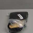 Big Hippo Chair Pads, Memory Foam Chair Seat Cushion Non Slip Rubber Back Thicken Chair Padding with Elastic Bands for Home Office Outdoor Seats (Black-1pc)