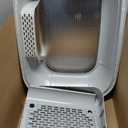 Stainless Steel Sifting Litter Box with Lid, Metal Litter Pan with Scoop for Big Cats Multi Cat, Extra Large Cats Litterbox Odor Control Easy Clean