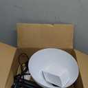 PESRAE Floor Lamp, Remote Control with Stpeless Color Temperatures and Brightness, Torchiere lamp for Bedroom, Living Room, Bulb Included (Matte Black)