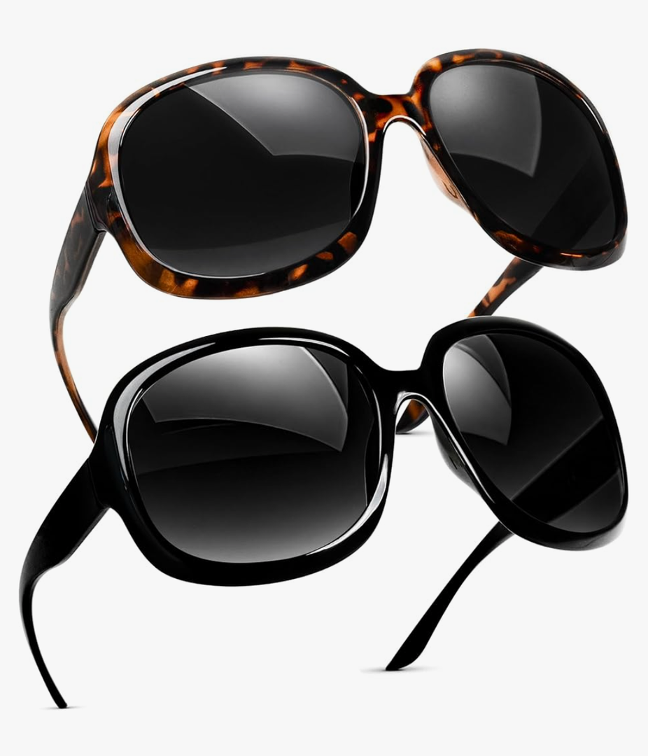miyya Bug Eye Oversized Polarized Sunglasses Womens, Trendy Retro Sun Glasses for Women 2024, Oversized UV Protection Shades