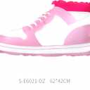 2 x Girl Basketball Sneaker Balloon Princess Shoes Mother's Day Birthday Foil Balloon Bridal Shower Tennis Sports Logo Decoration (Pink 4 Pcs)