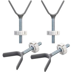 4 Pack Baby Gate Banister Adapter Y-Spindle Rods M10 (10mm) - Extra Long Wall Mounting Screws for Safety Pressure Mounted Baby and Pet Stair Gates