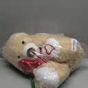 15" Valentine's Day Teddy Bear - Cuddly Teddy Bear Stuffed Animal with Balloon & Love Embroidery, Perfect Couples' Gift